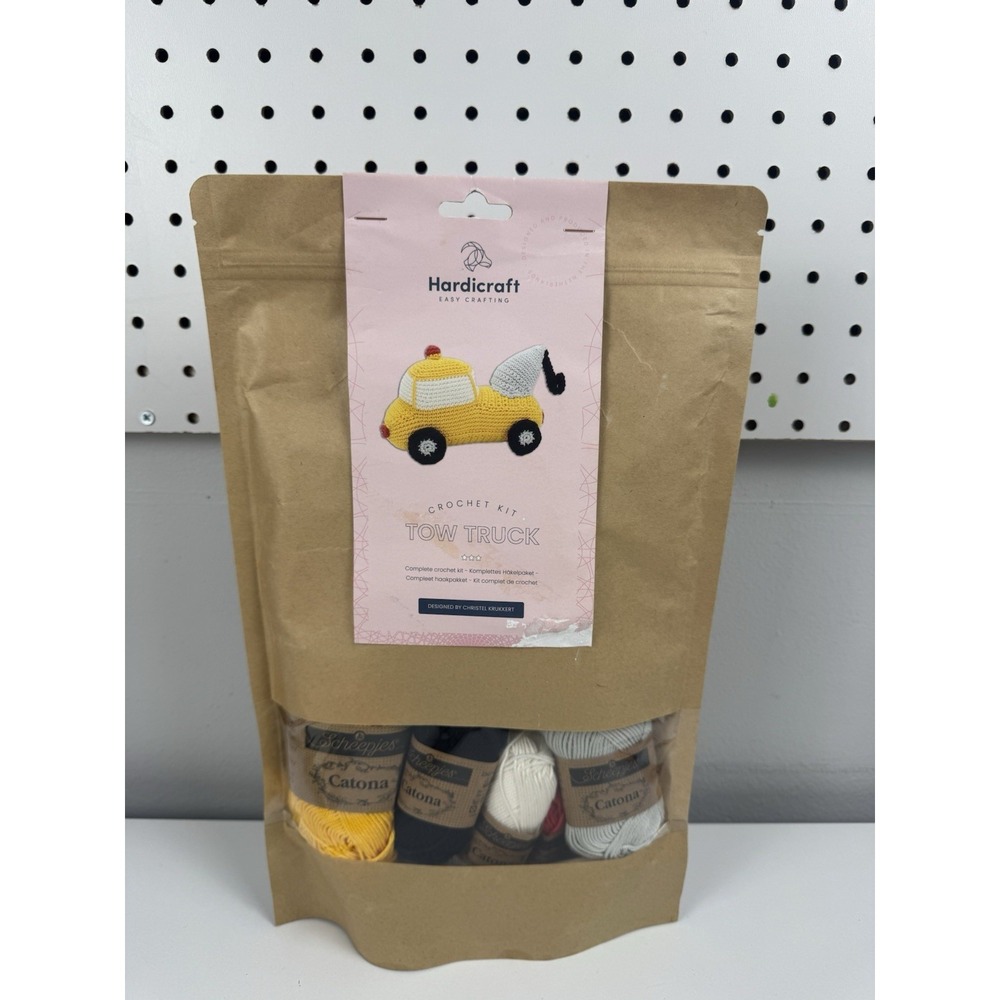 Hardicraft Tow Truck Crochet Kit DIY Amigurumi Scheepjes Catona Yarn